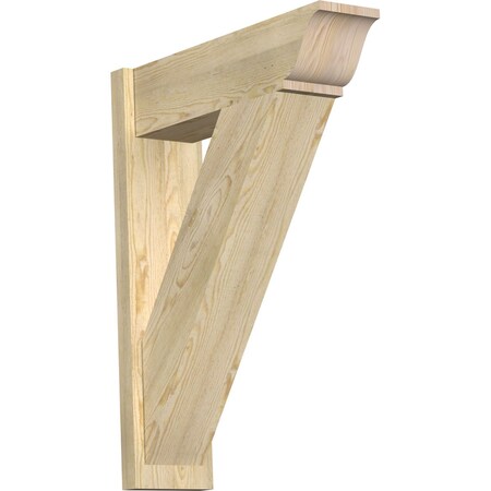 Ekena Millwork Traditional Rough Sawn Traditional Outlooker, Douglas Fir, 8"W x 28"D x 36"H OUT08X28X36TRA01RDF